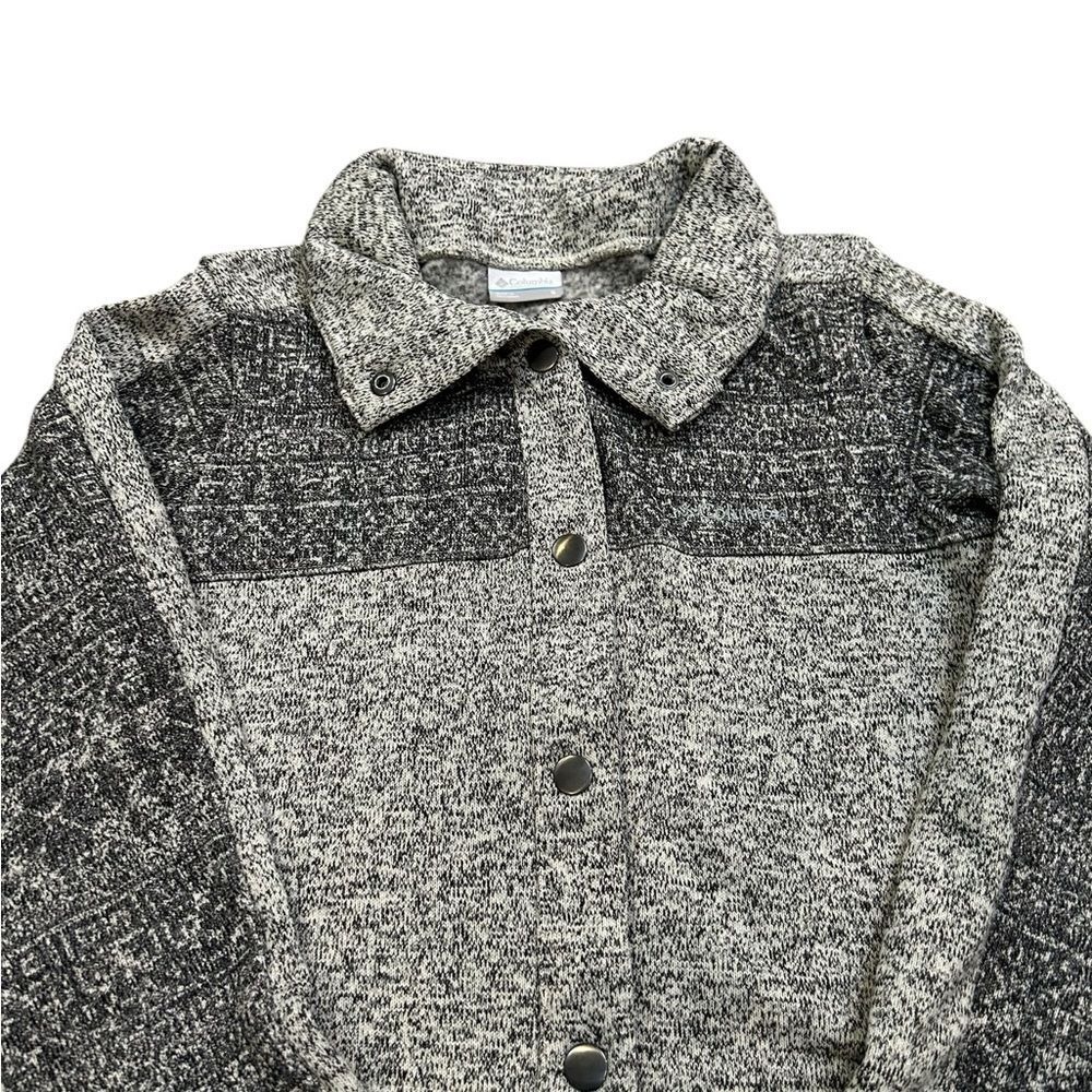 Women's Columbia snap button‎ gray jacket size S - Picture 3 of 8